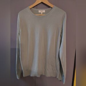 Banana Republic Soft Agate Green Forever Crew-Neck Sweater